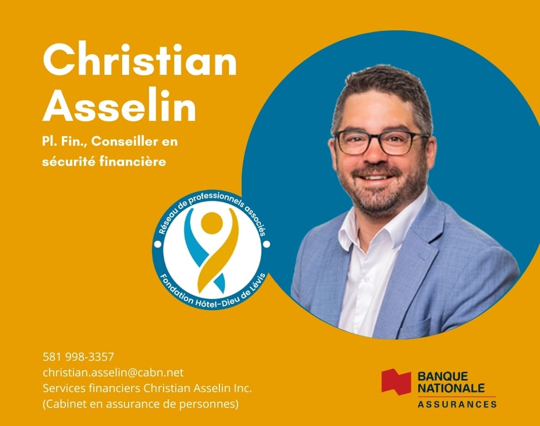 Christian Asselin, professionnel associé à la Fondation Hôtel-Dieu de Lévis