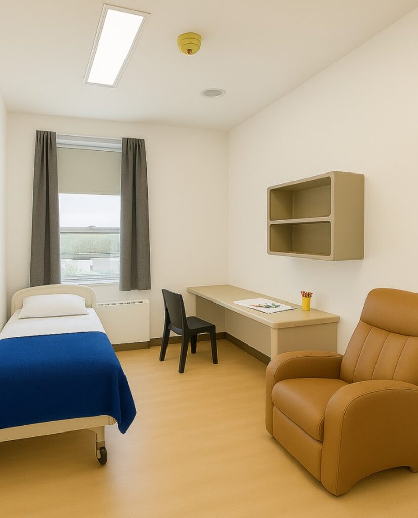 Chambre rénovée en psychiatrie | Fondation Hôtel-dieu de Lévis