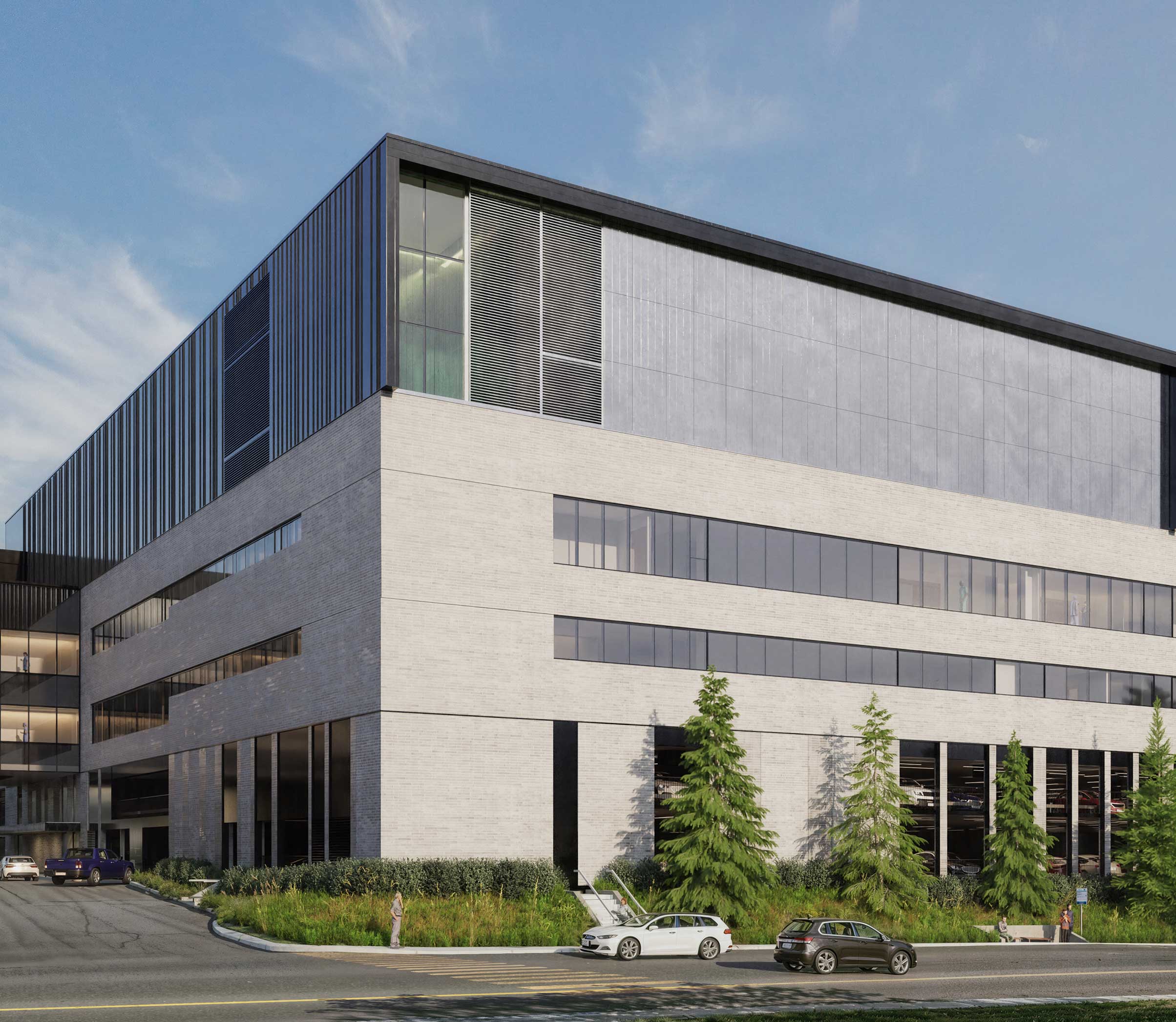 Nouveau pavillon clinique vue de côté | Fondation Hôtel-Dieu de Lévis