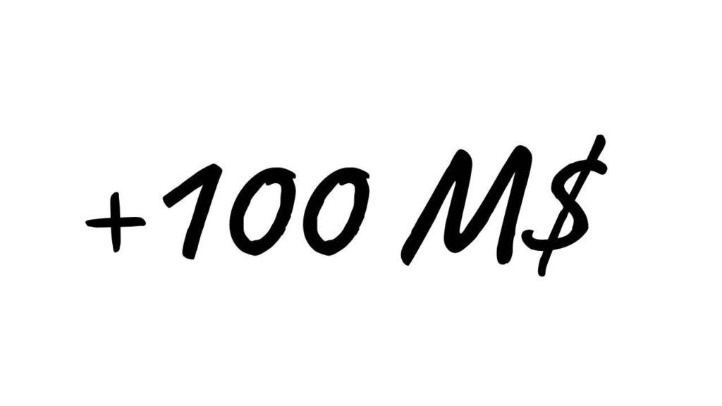 100 M$